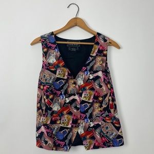 Nicole Miller limited edition Barbie silk vest
